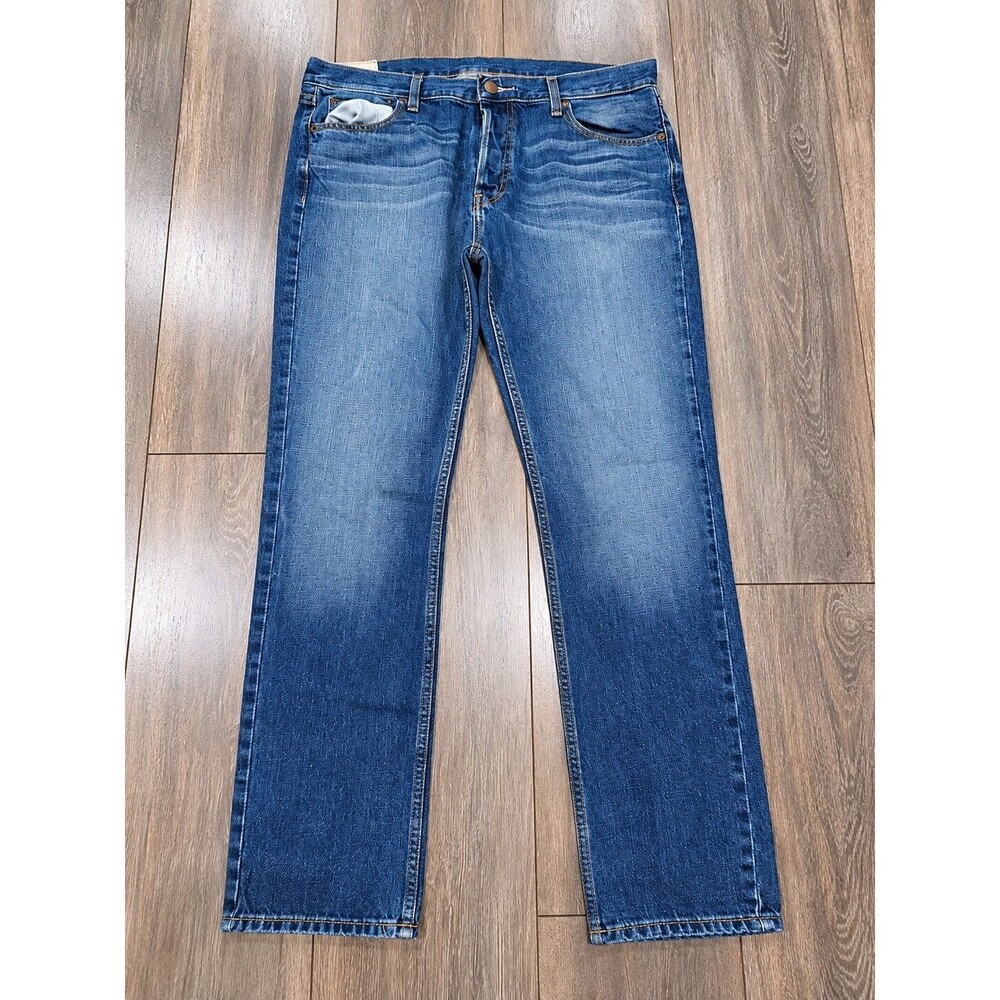 Hollister Mens 30x34 Blue Medium Wash Straight Leg Jeans Pacific Merchants